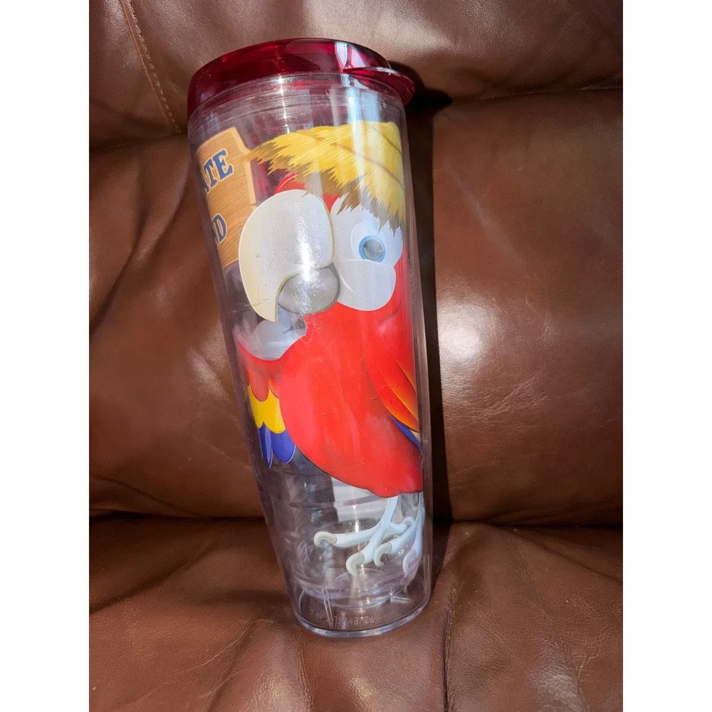 Margaritaville Parrot It's A State Of Mind 24oz Insulated Travel Tumbler Red Lid